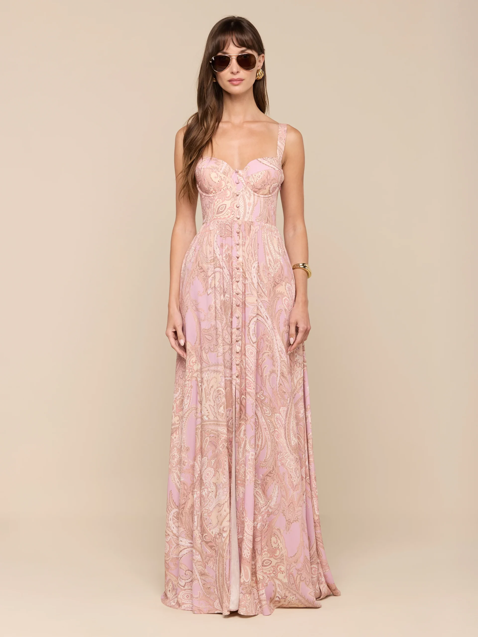 Rosette Maxi Dress