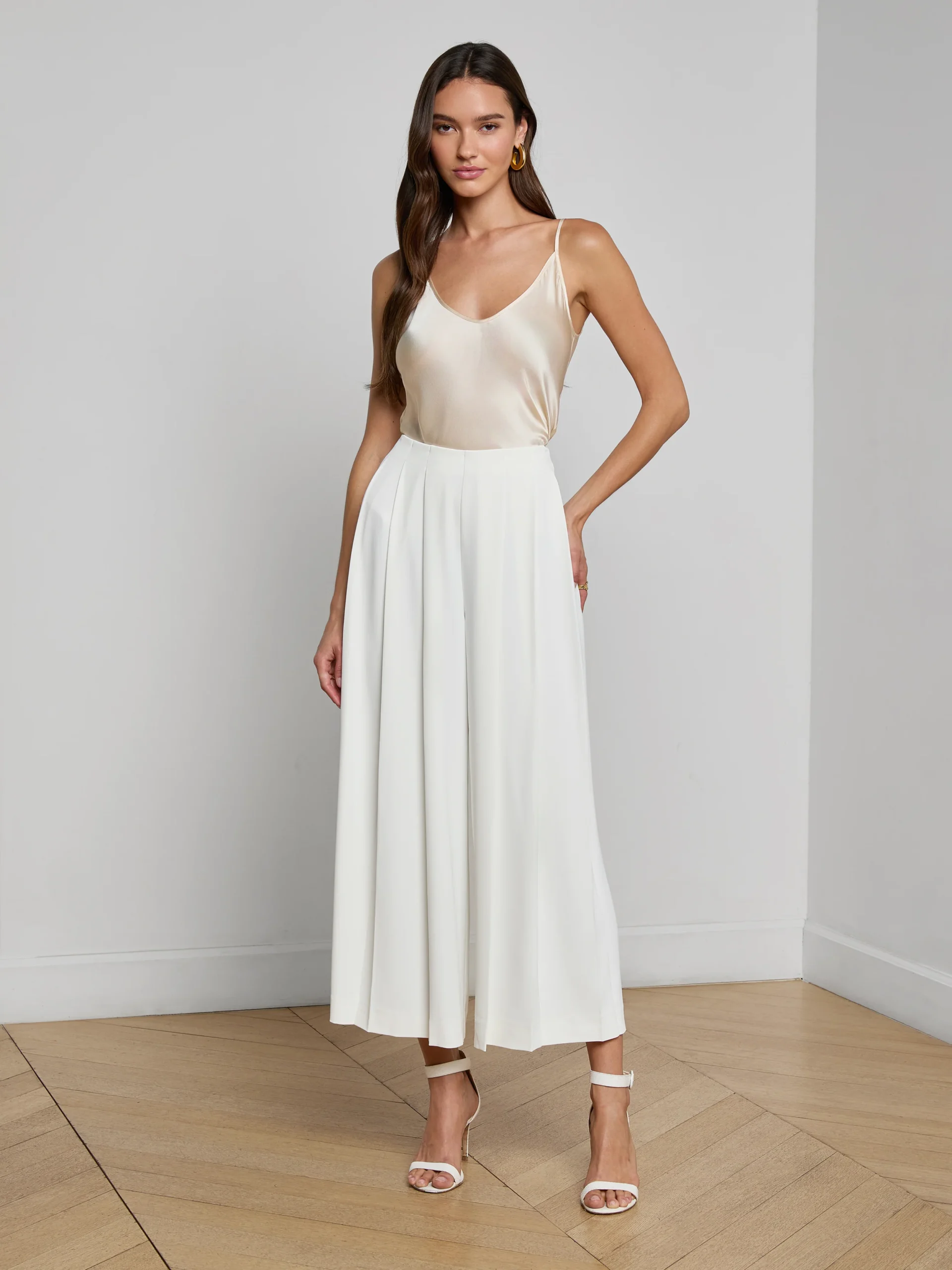 Novalynn Cropped Pleated Pant