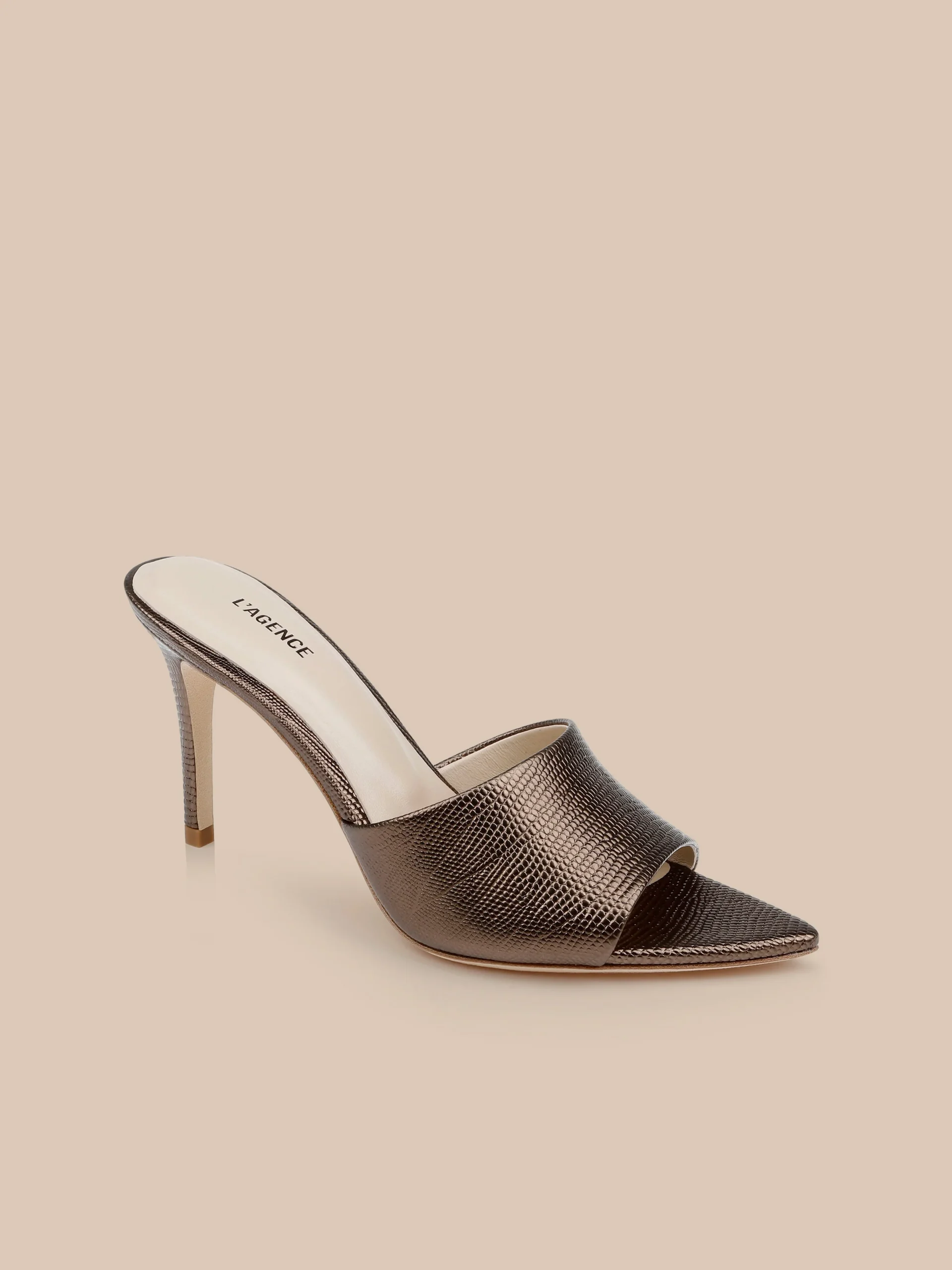Lolita Leather Open-Toe Mule