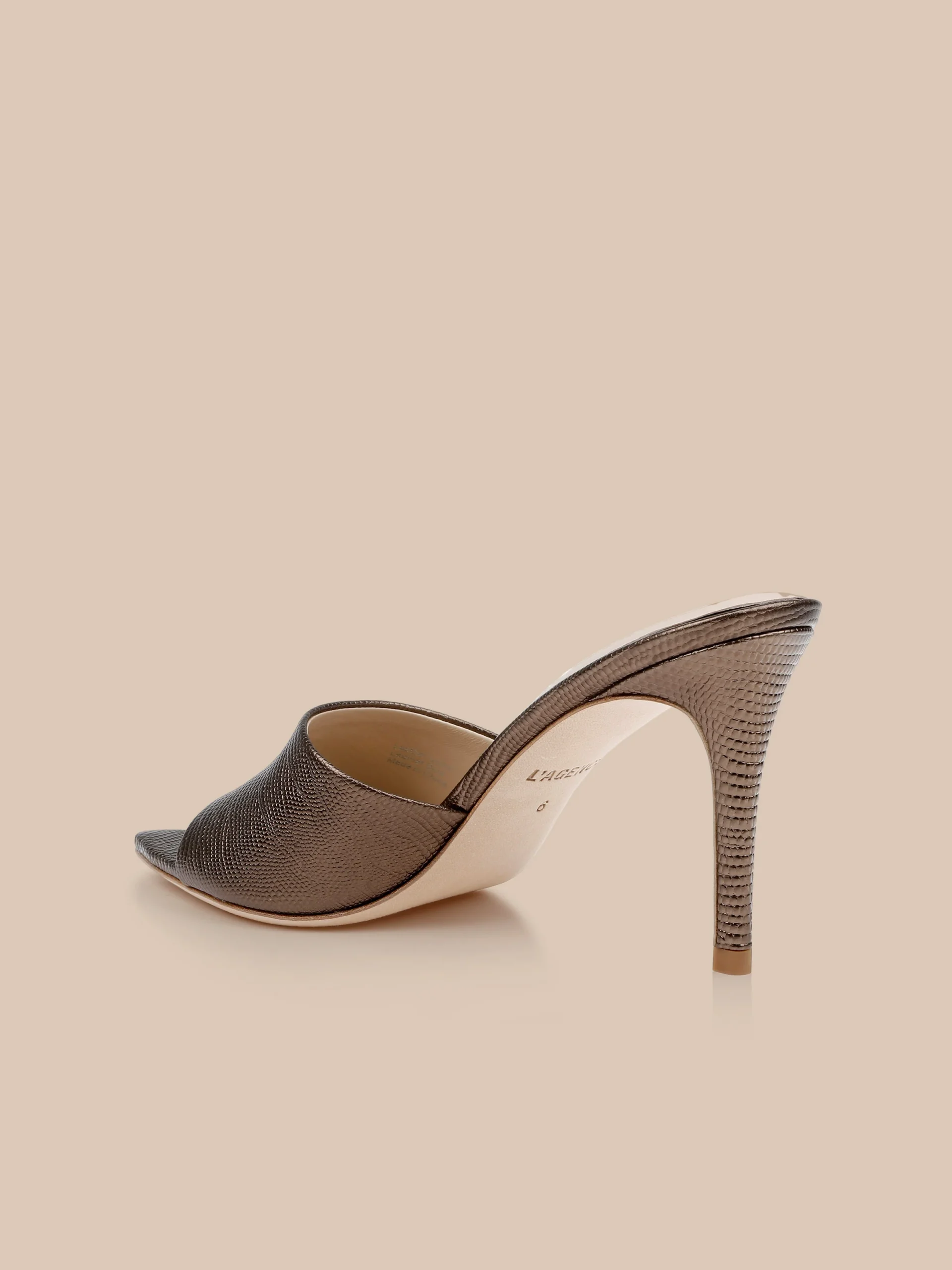 Lolita Leather Open-Toe Mule