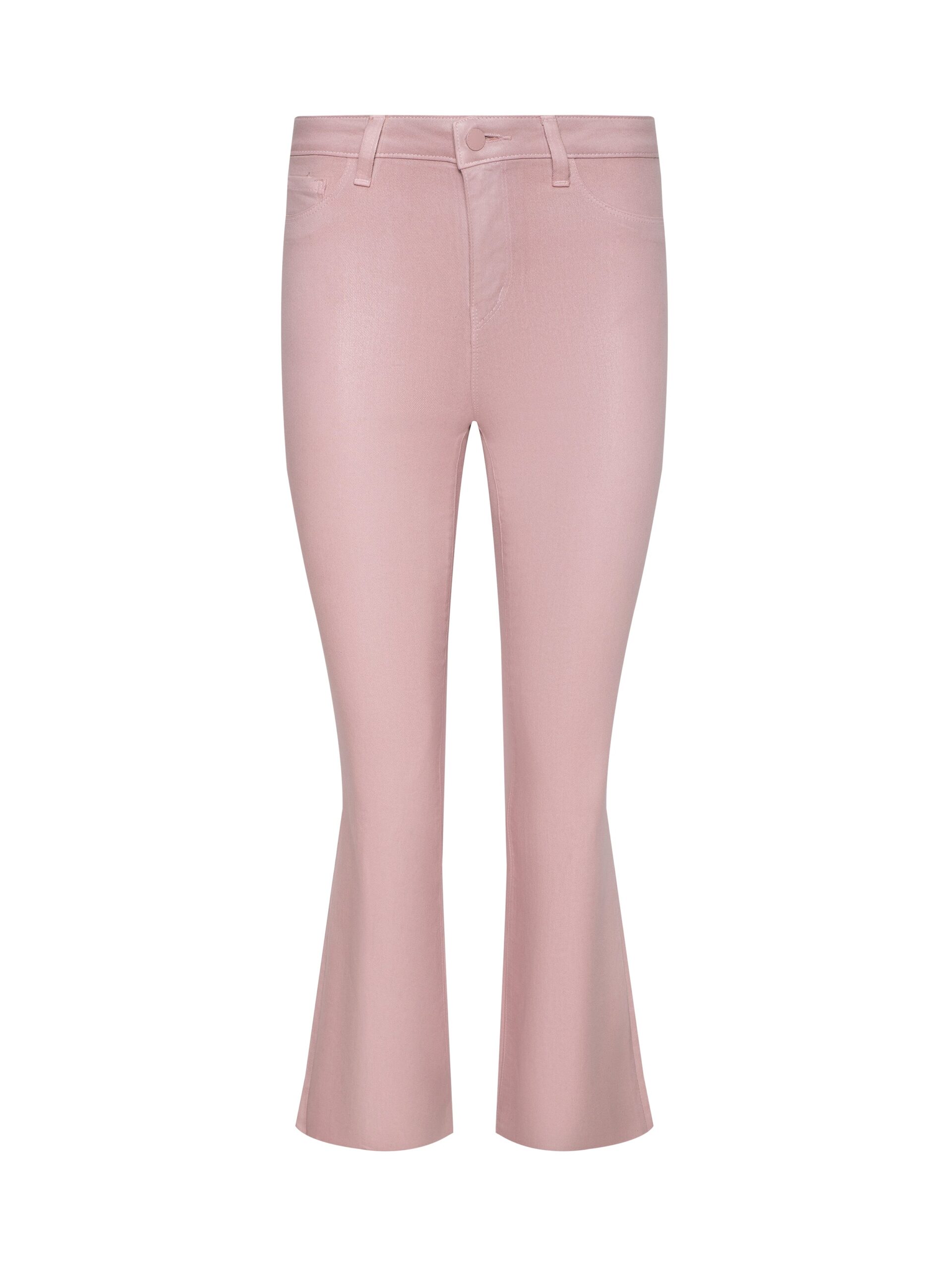 Kendra Coated Cropped Flare Jean
