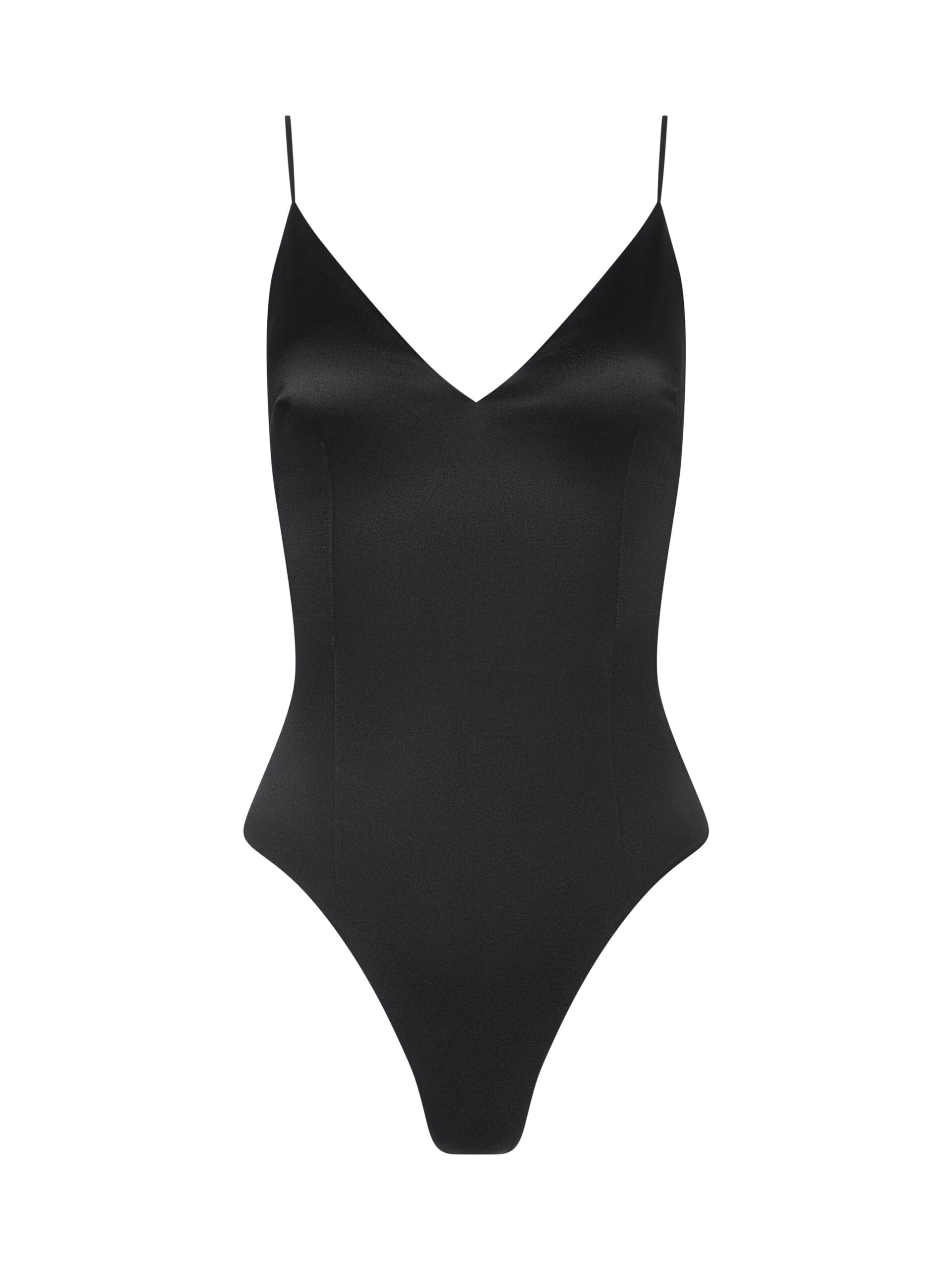 Dara Stretch-Satin Bodysuit