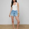 Clark Distressed Jean Short