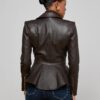 Lyric Leather Peplum Jacket