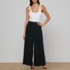 Novalynn Cropped Pleated Pant