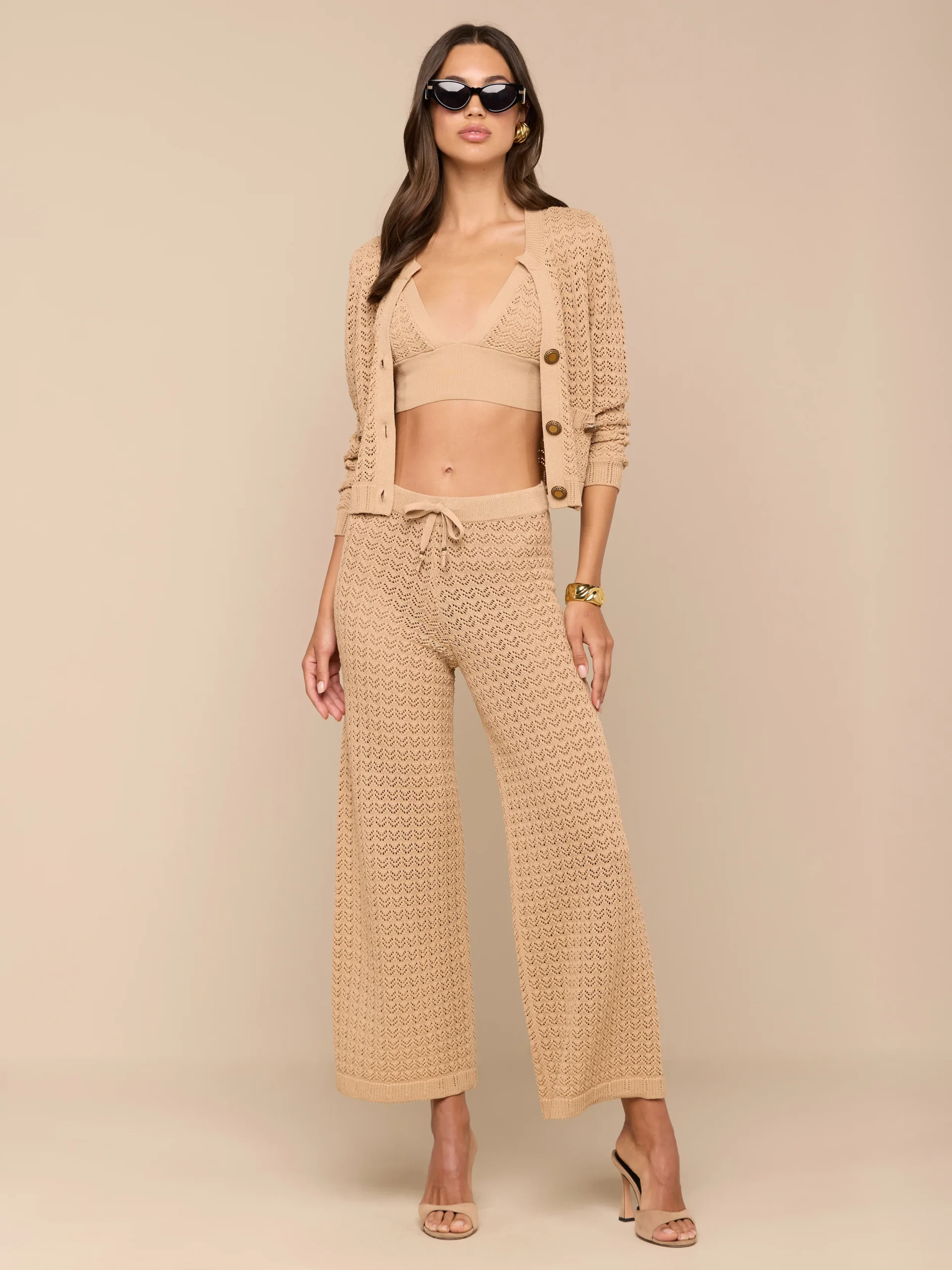 Orla Pointelle Knit Cardigan