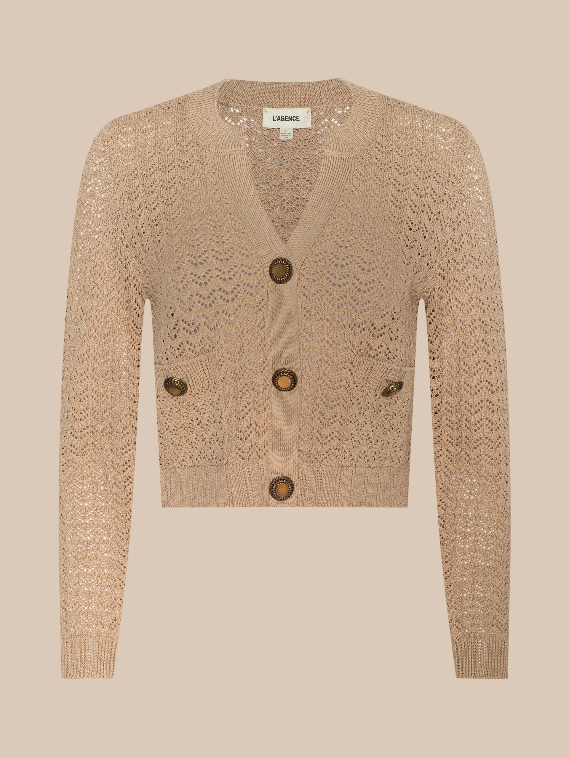 Orla Pointelle Knit Cardigan