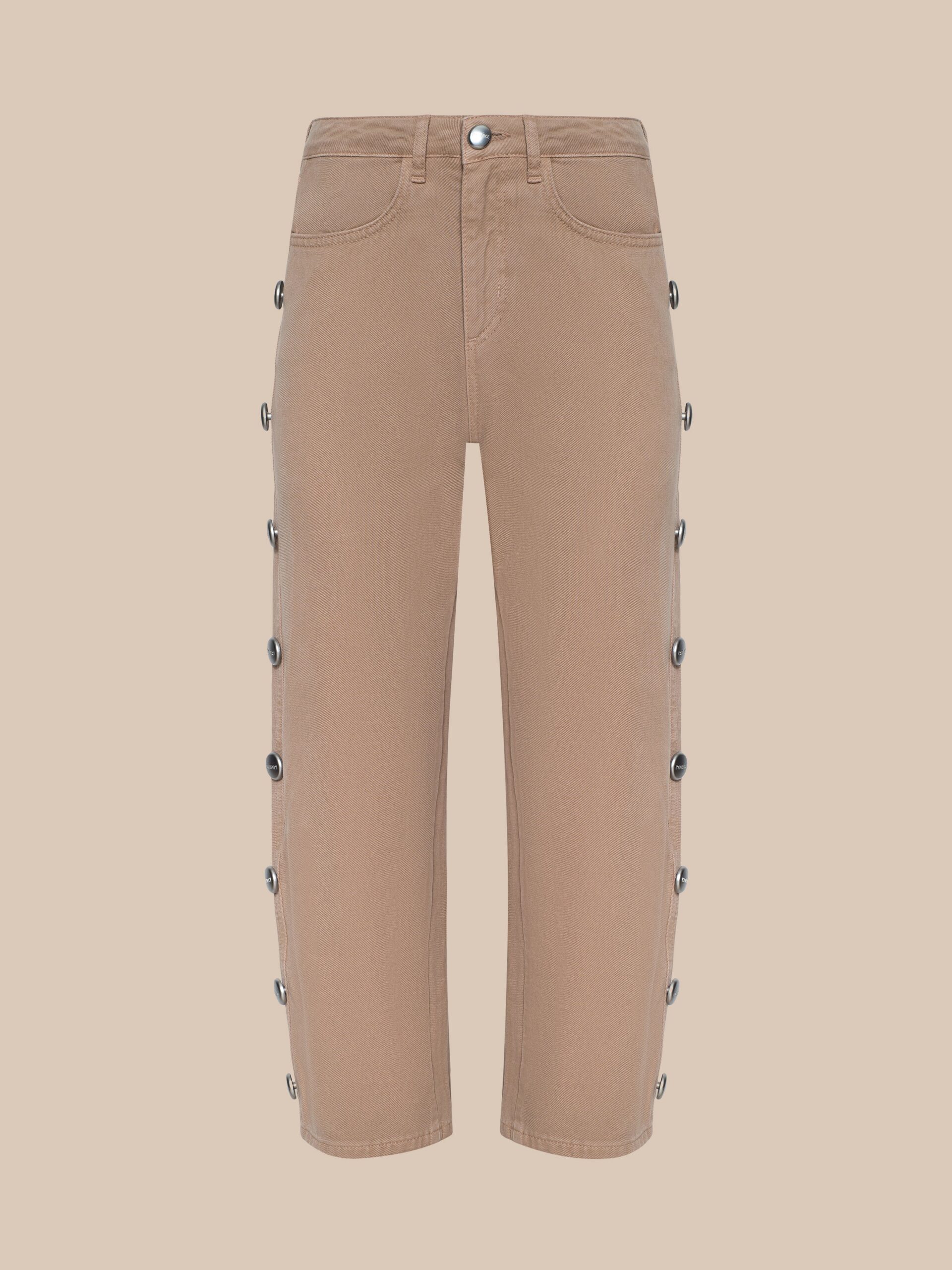 Mallis Studded Bow-Leg Jean