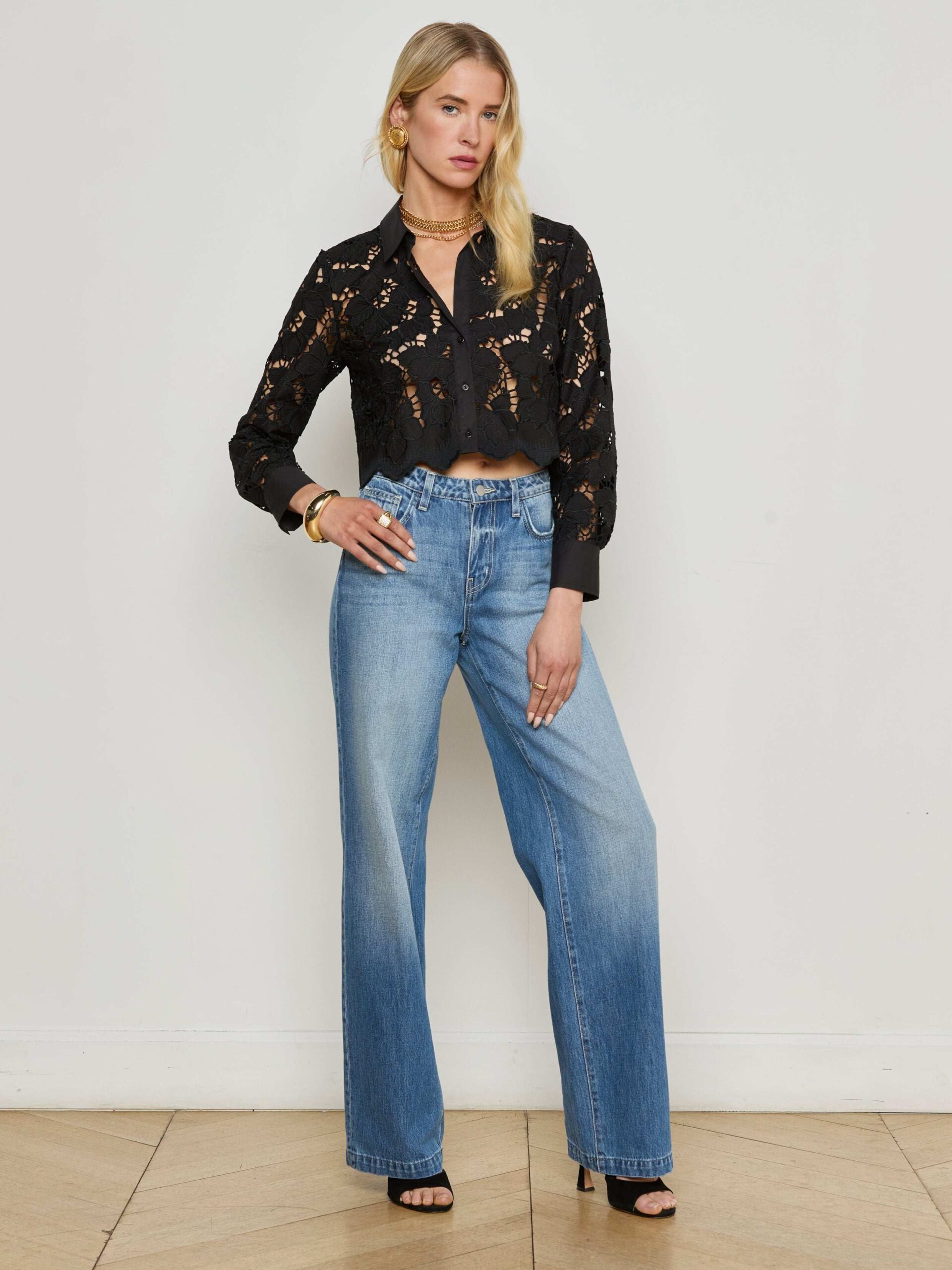 11461-seychelle-cropped-eyelet-blouse-5.jpg Seychelle Cropped Eyelet Blouse