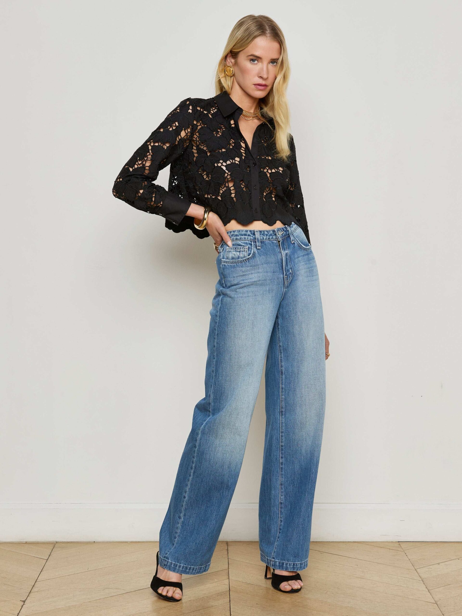 11461-seychelle-cropped-eyelet-blouse-6.jpg Seychelle Cropped Eyelet Blouse