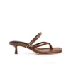 Georgette Kitten-Heel Sandal