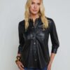 Avina Leather Shirt