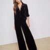 Pilar Velvet Wide-Leg Pant