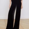 Pilar Velvet Wide-Leg Pant