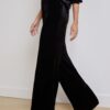 Pilar Velvet Wide-Leg Pant