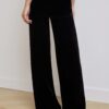 Pilar Velvet Wide-Leg Pant