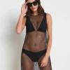 Angela Mesh Cover-Up Dress