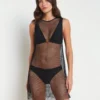 Angela Mesh Cover-Up Dress