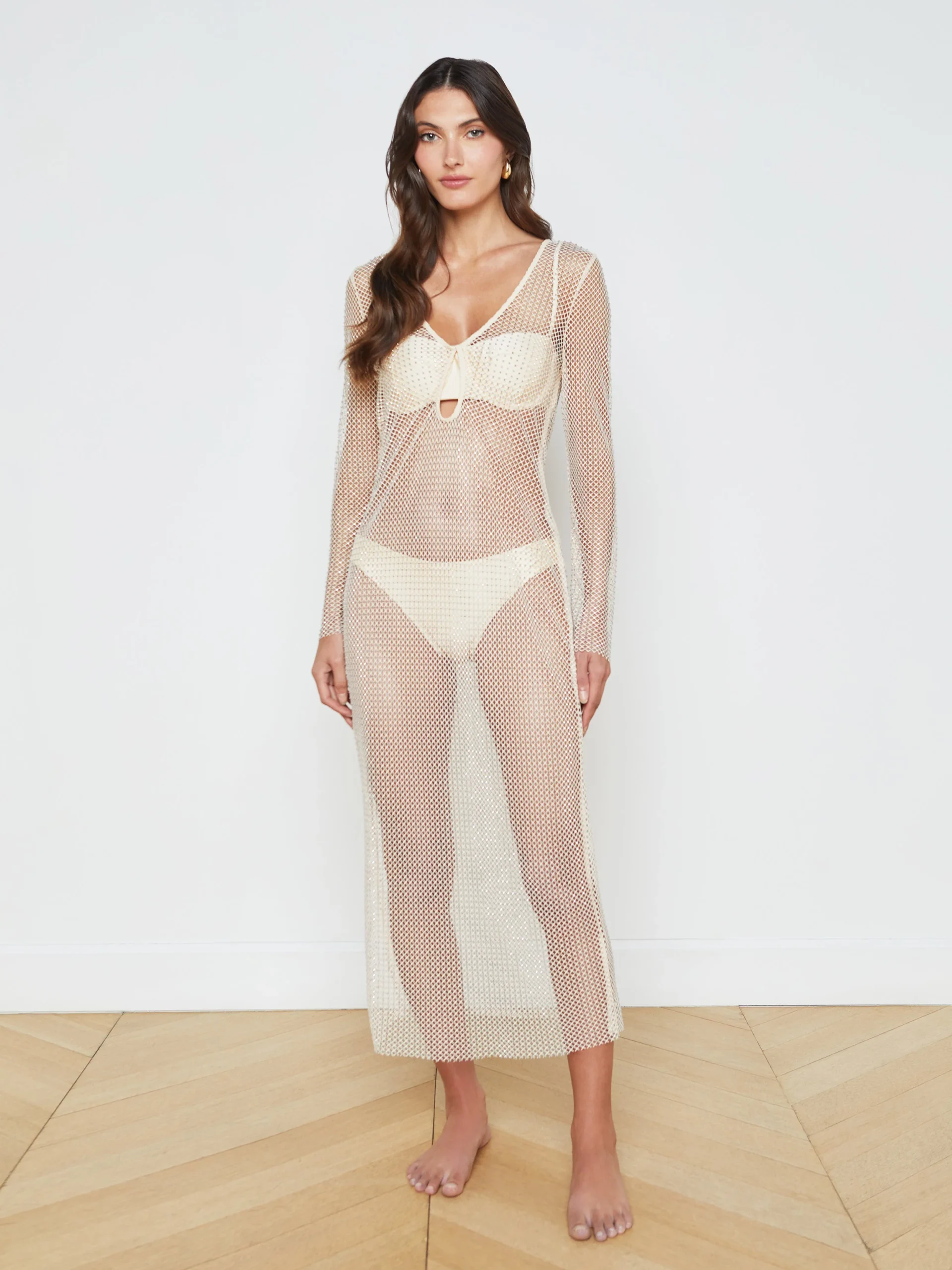 Sara Mesh Cover-Up Dress