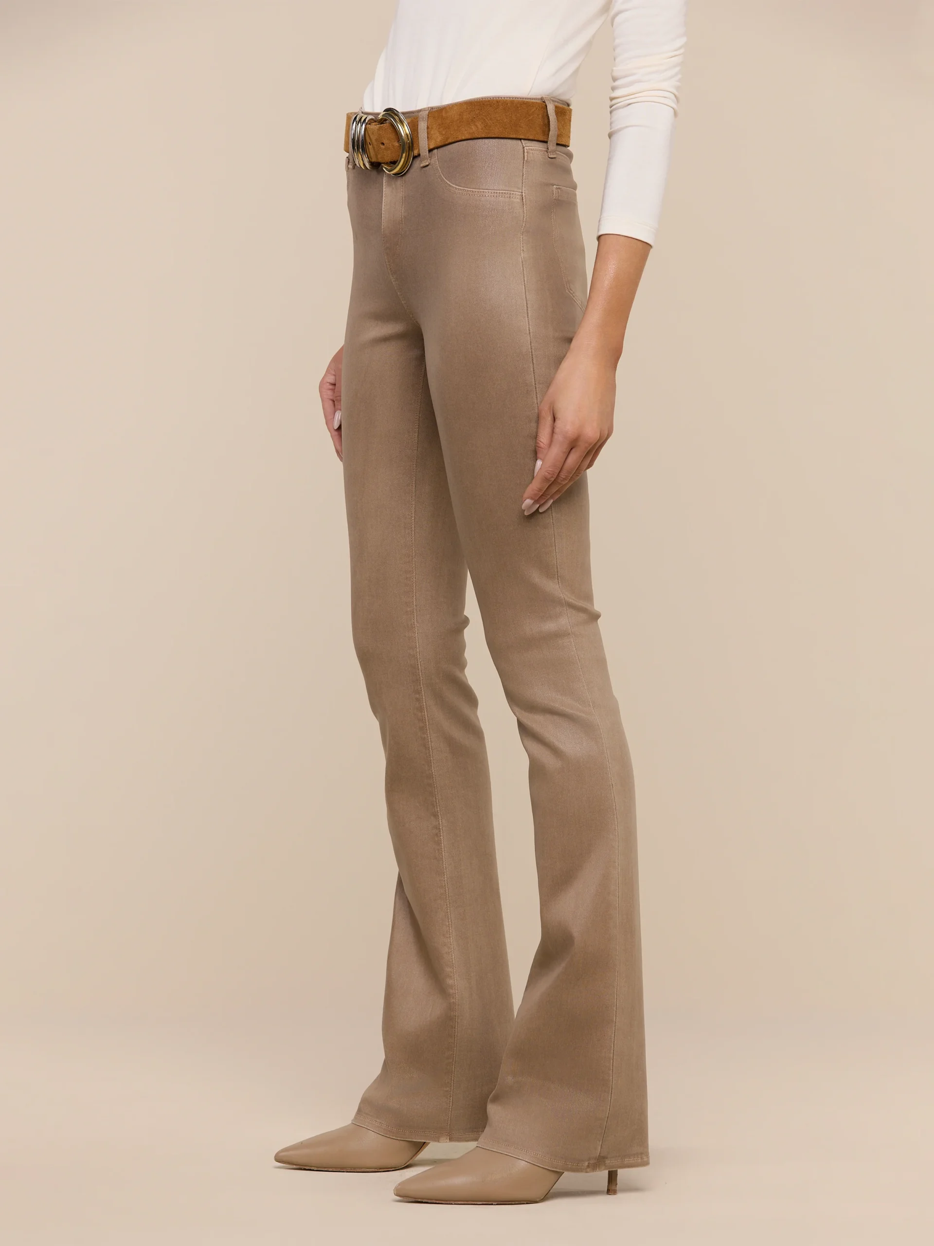 Selma Coated Bootcut Jean
