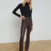 Ruth Coated Straight-Leg Jean