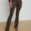 Ruth Coated Straight-Leg Jean