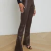 Ruth Coated Straight-Leg Jean