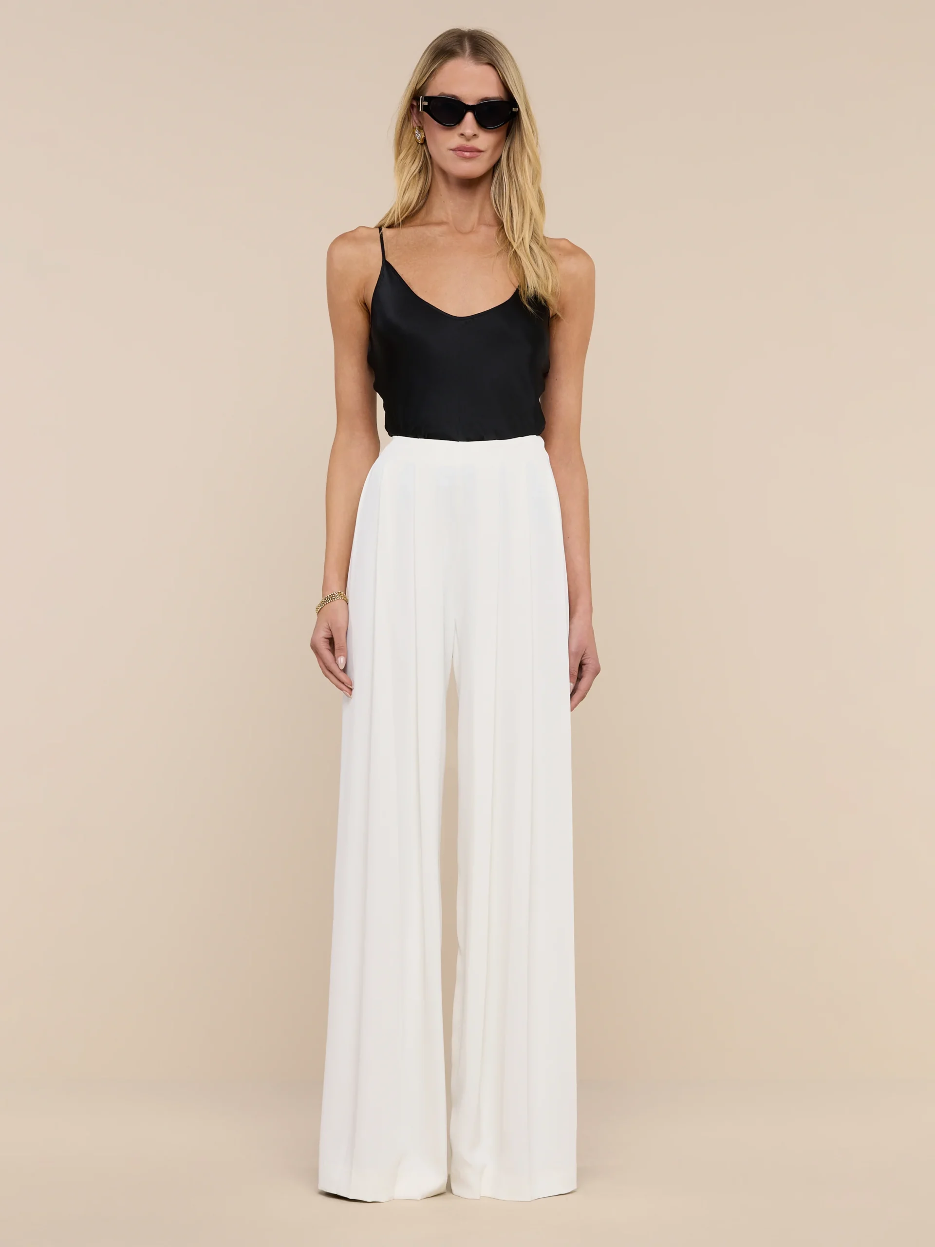 Nova Pleated Wide-Leg Pant