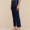 Kendra Coated Cropped Flare Jean
