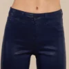 Kendra Coated Cropped Flare Jean