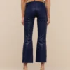 Kendra Coated Cropped Flare Jean