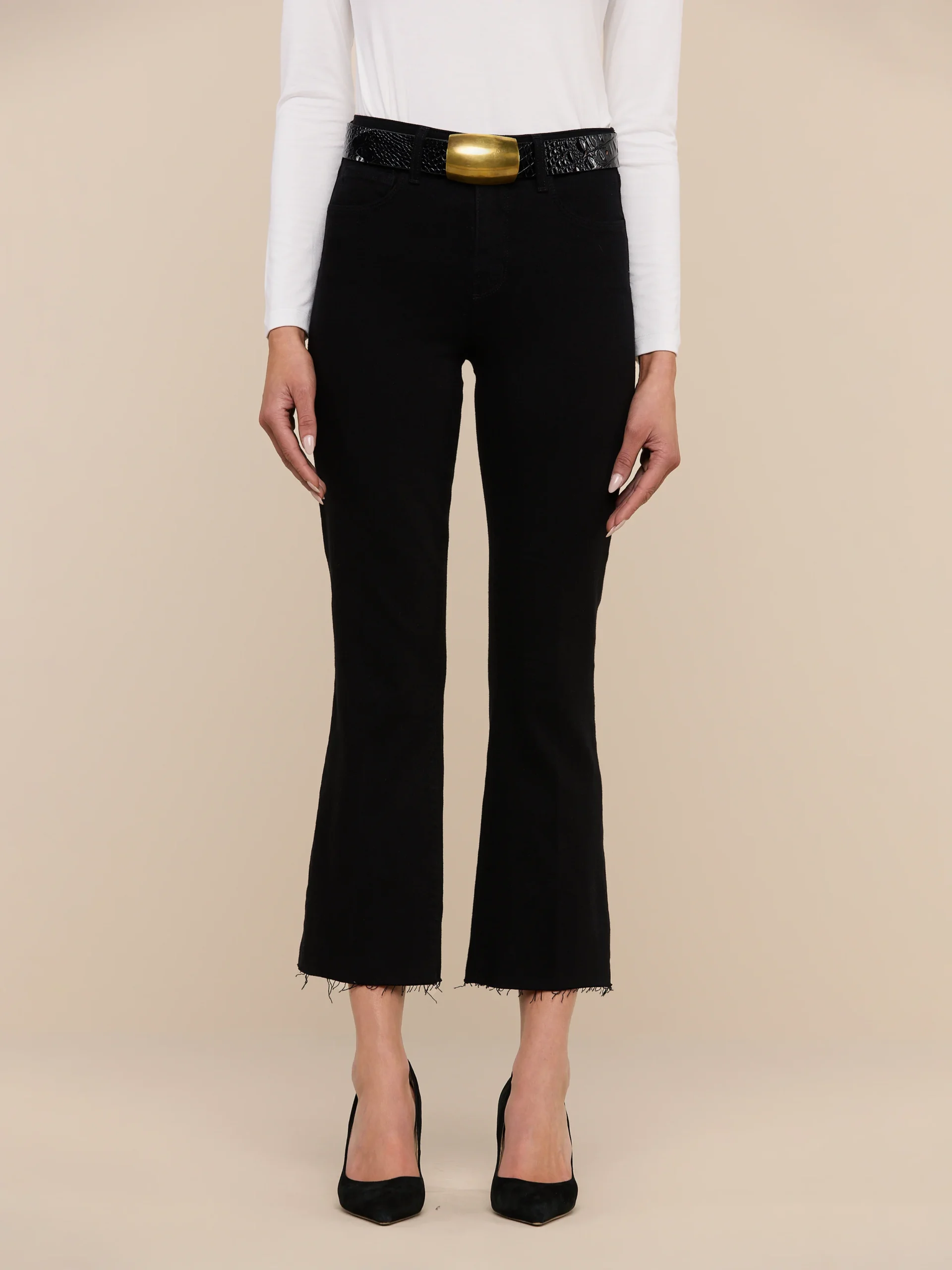 Kendra Cropped Flare Jean