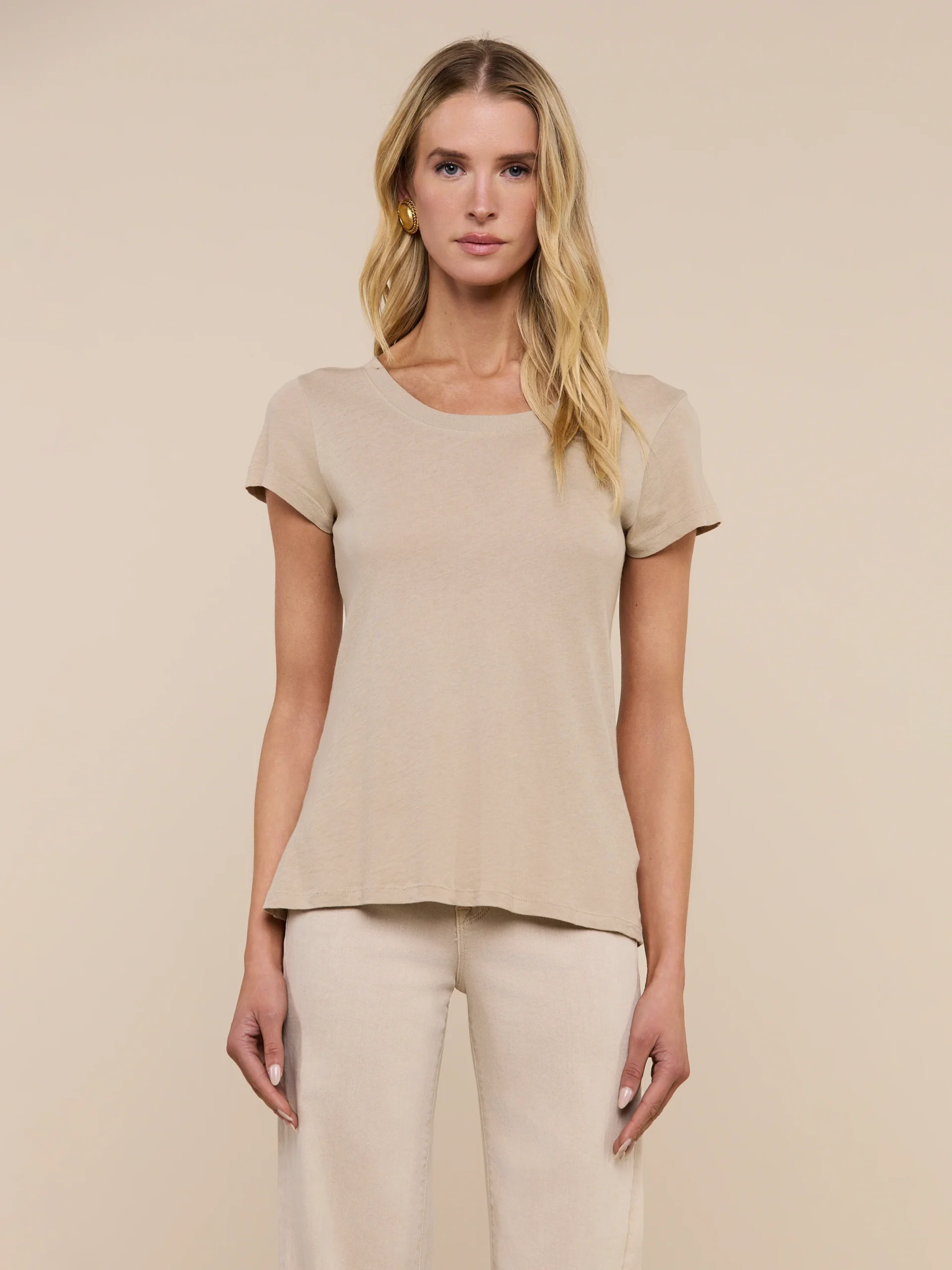 Cory Cotton Scoopneck Tee