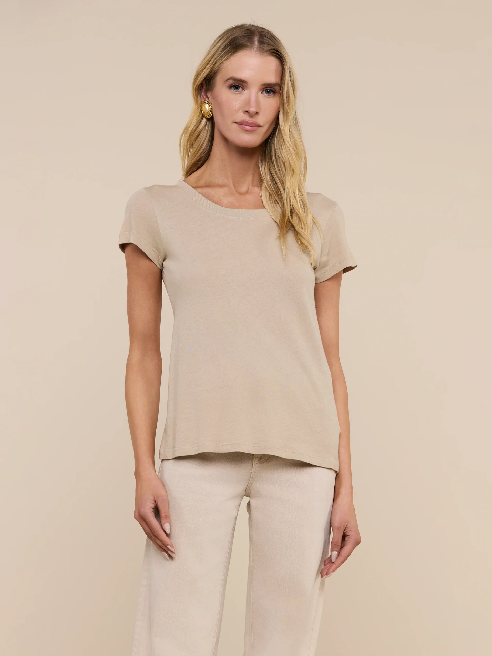 Cory Cotton Scoopneck Tee