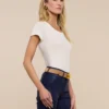 Cory Cotton Scoopneck Tee