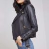 Billie Belted Leather Jacket