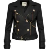 Billie Belted Leather Jacket