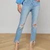 High Line Distressed Skinny Jean