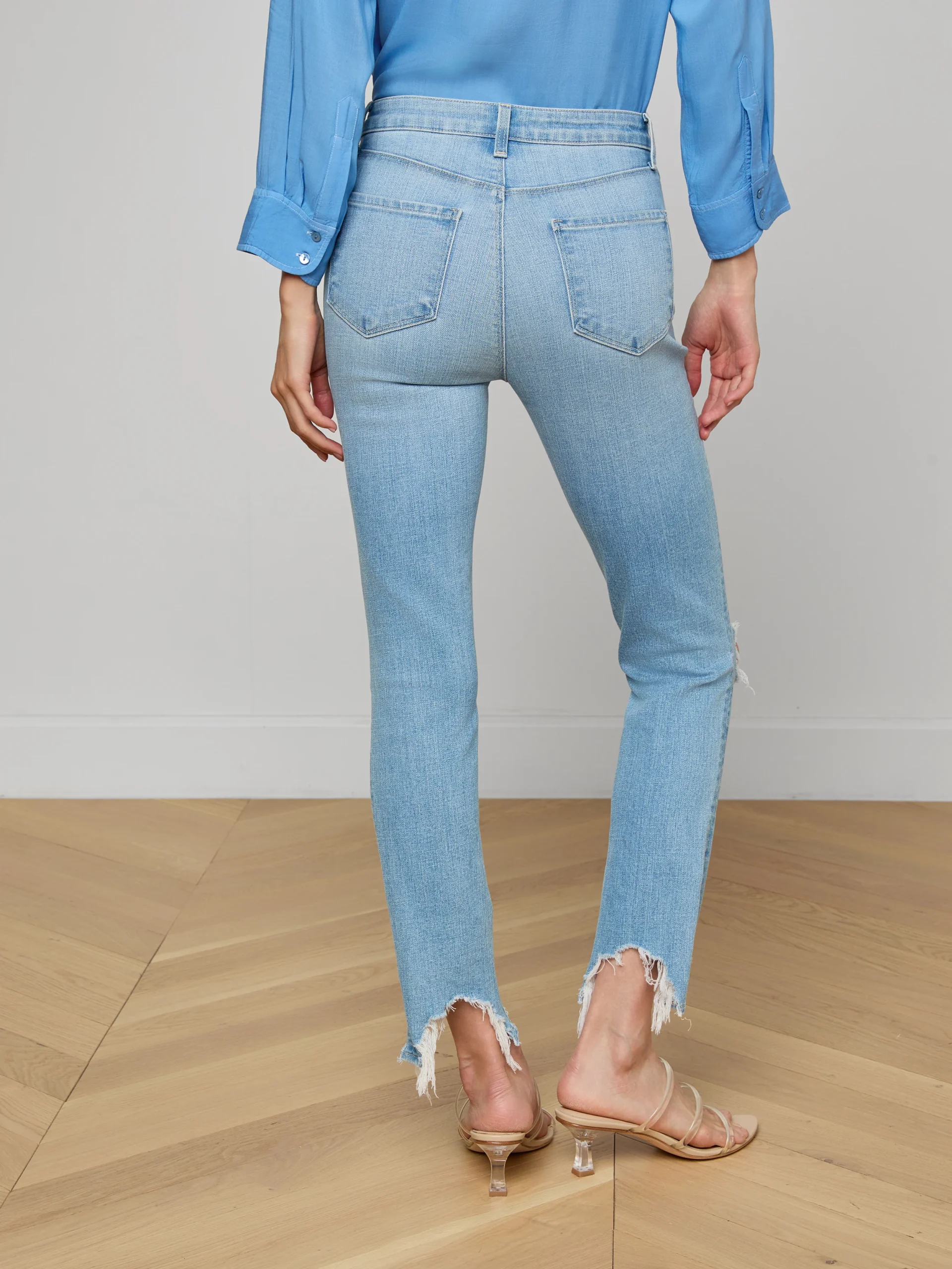 High Line Distressed Skinny Jean