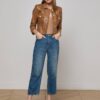 Kumi Cropped Leather Jacket