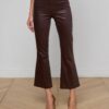 Kendra Coated Cropped Flare Jean