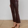 Kendra Coated Cropped Flare Jean