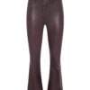 Kendra Coated Cropped Flare Jean