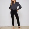 Margot Velvet Cropped Skinny Jean