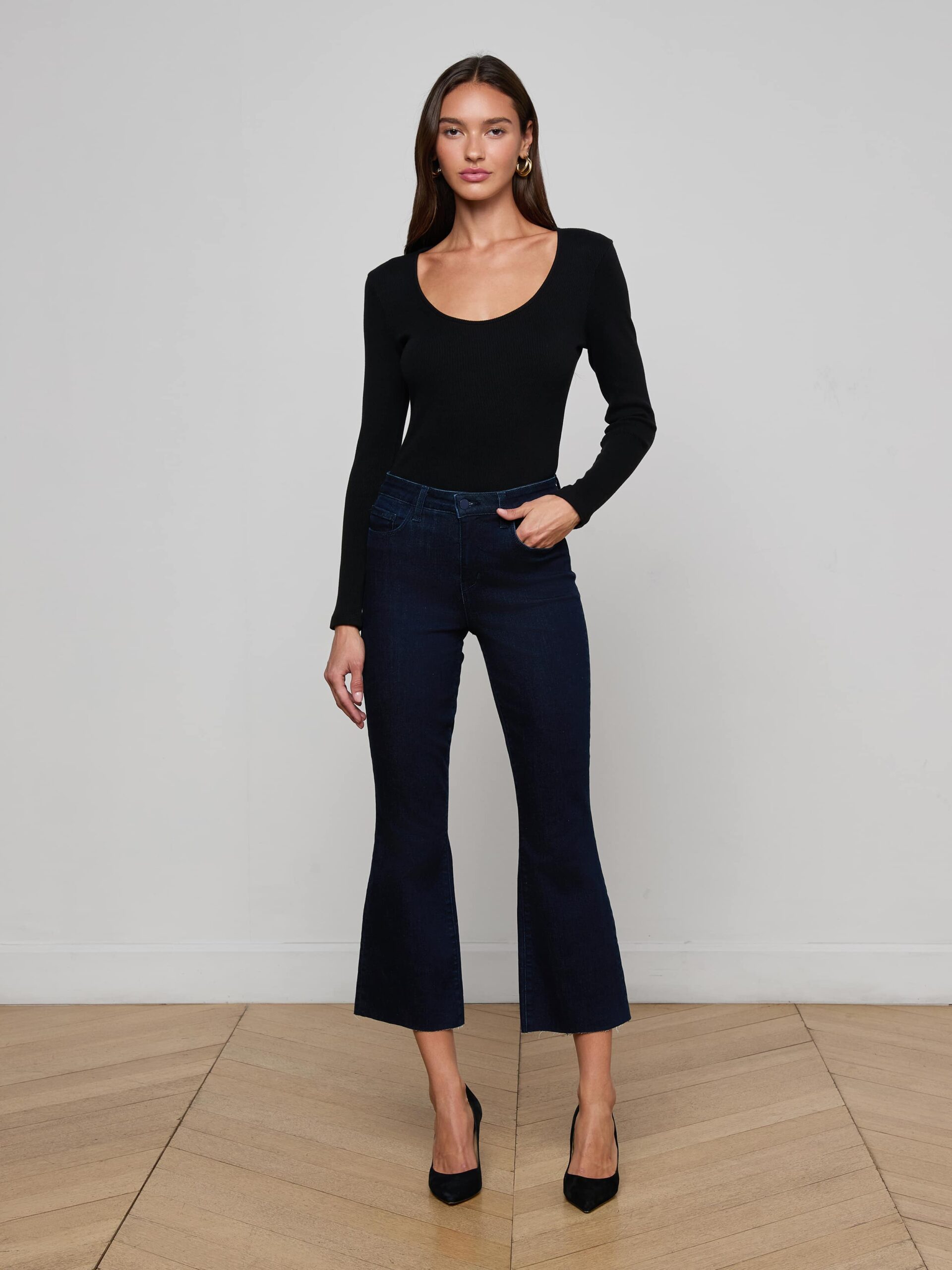Kendra Cropped Flare Jean