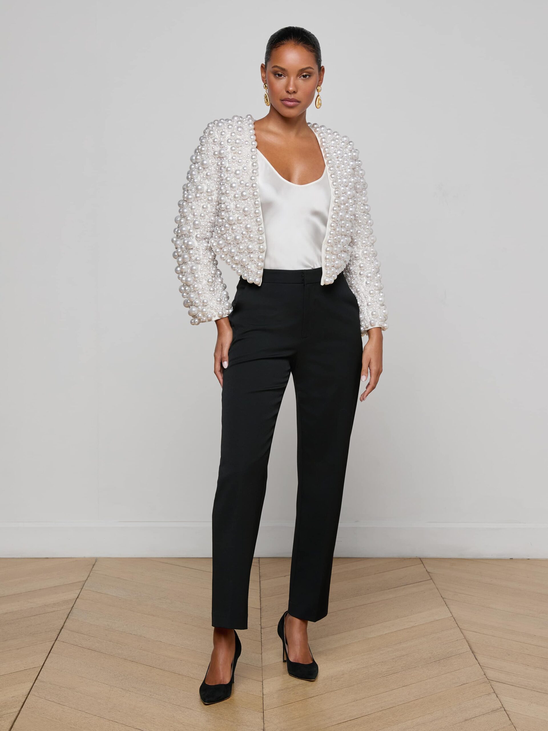 Belle Oversized Pearl Jacket