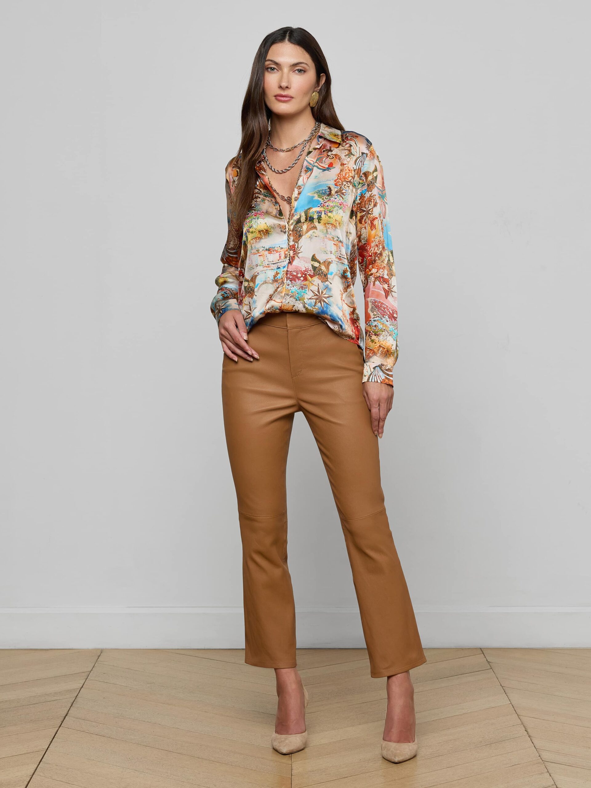 14016-ketra-leather-bootcut-trouser-1.jpg Ketra Leather Bootcut Trouser