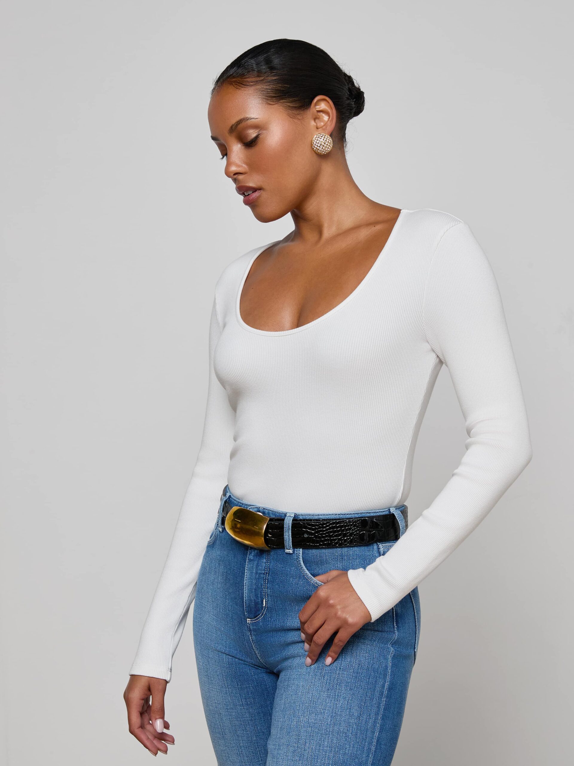 Scarlet Scoopneck Tee