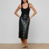 Milann Vegan Leather Skirt