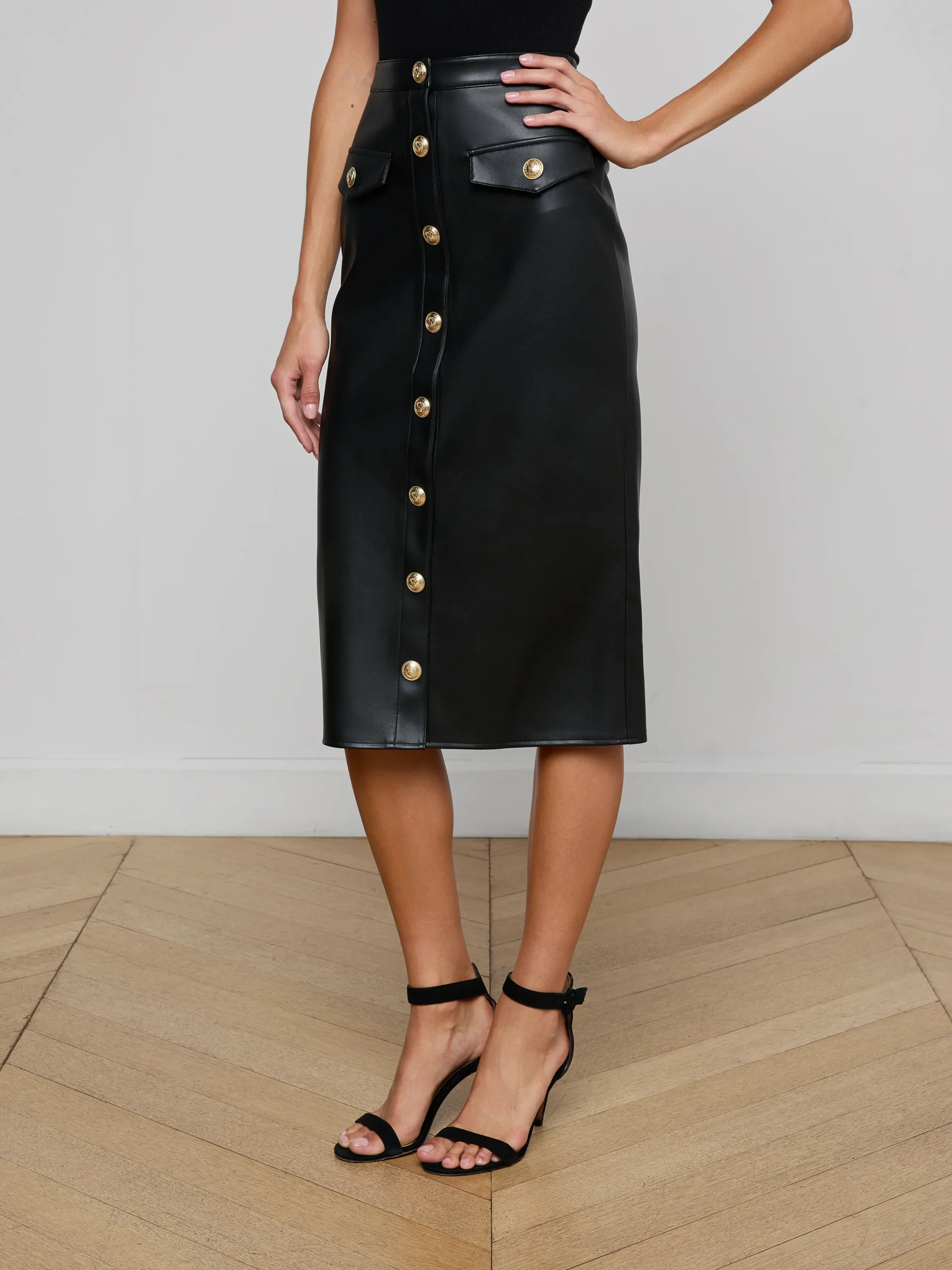 Milann Vegan Leather Skirt